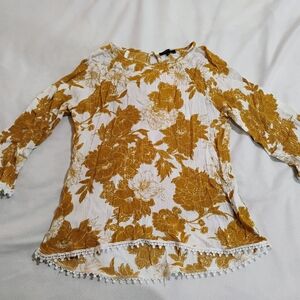 Papermoon Golden Floral Blouse